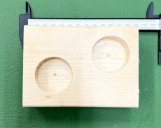 画像1: ★Ｍ工房★ 隠れ家＆ペアリングエサ皿《Ｌ》「18ｇ用ワイド2穴横凹」 (1)